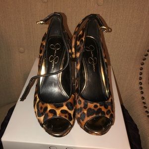 Beautiful leopard wedges